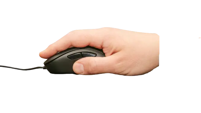 How to hold a gaming mouse with a palm grip